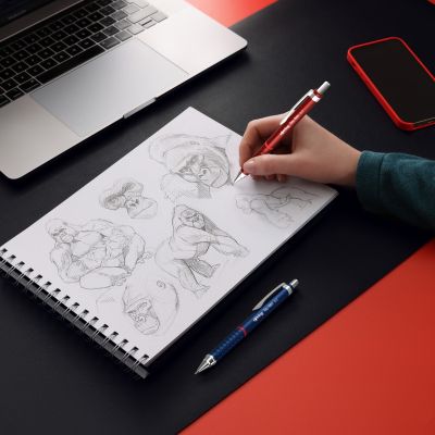 Автоматичен молив Rotring Tikky Retro, 0.7mm, сив