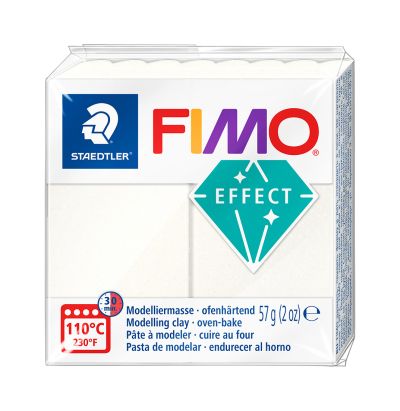 Полимерна глина Staedtler Fimo Effect,57g, мет.бял 08