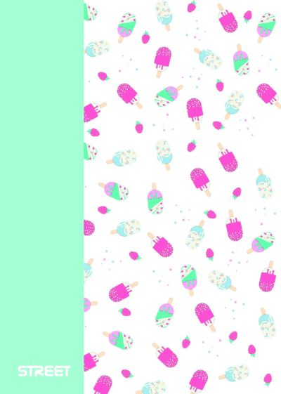 Тетрадка с телчета А4, 60л, PP, широки редове, БГ, Blossom