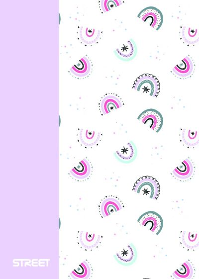 Тетрадка с телчета А4, 60л, PP, широки редове, БГ, Blossom