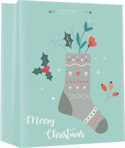 Подаръчна торбичка XMAS Large Deluxe, 75125, 26x32x12 cm