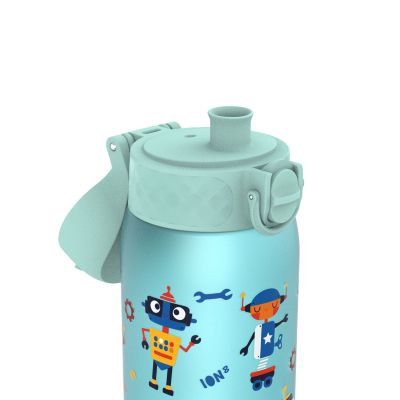 Бутилка за вода Ion8 Print, рециклирана пластмаса, 350ml, РОБОТИ