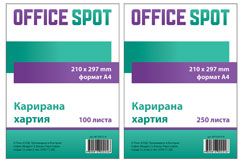 Карирана хартия Office spot, опаковка 100