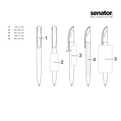 Химикалка Senator Challenger Polished 2416, червен 186