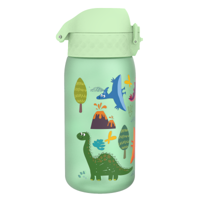 Бутилка за вода Ion8 Print, рециклирана пластмаса, 350ml,Dinosaur