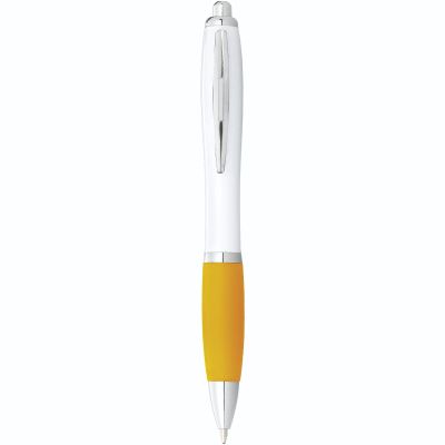 Химикалка PF Nash, бяла/жълта