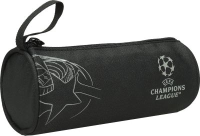 Несесер UEFA, объл, 20х8х8 cm, черен