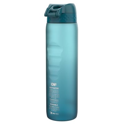 Бутилка за вода Ion8 Motivator, рециклирана пластмаса,1000ml, Teal/Blue