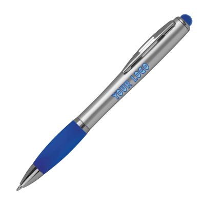 Химикалка с цветна LED светлина с touch ф-ция, син