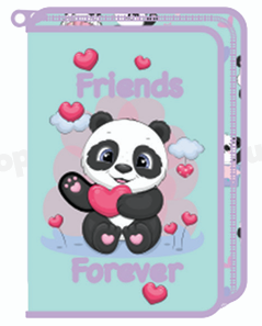Несесер Octopus, 1 цип, 2 прегради, пълен,Friends forever
