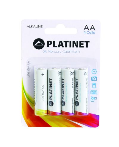 Батерия Platinet, LR06/AA,алкални,1.5V, 4 бр блист