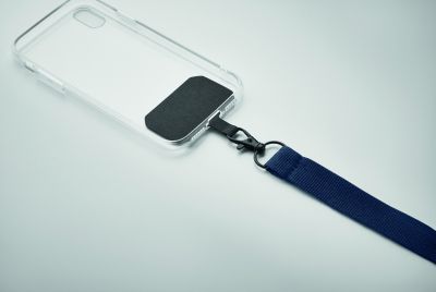 Текстилна лента Ameste за телефон, синя