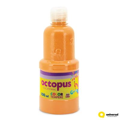 Темперна боя Octopus, 500 мл в бутилка, охра