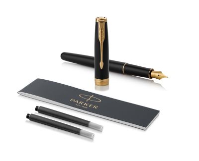 Писалка Parker Royal Sonnet Lacquer, черна GT, М