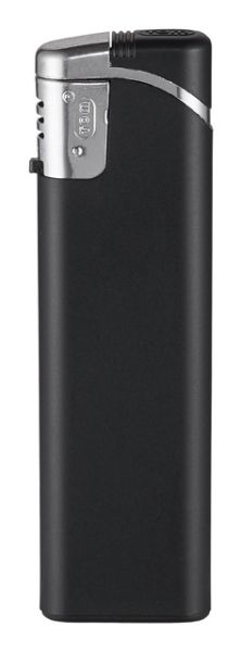 Пластмасова запалка Tom SM-3 Metallic, черен мат