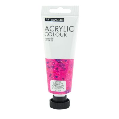 Акрилна боя Art Ranger, в тубичка 75 ml, брокатено розов