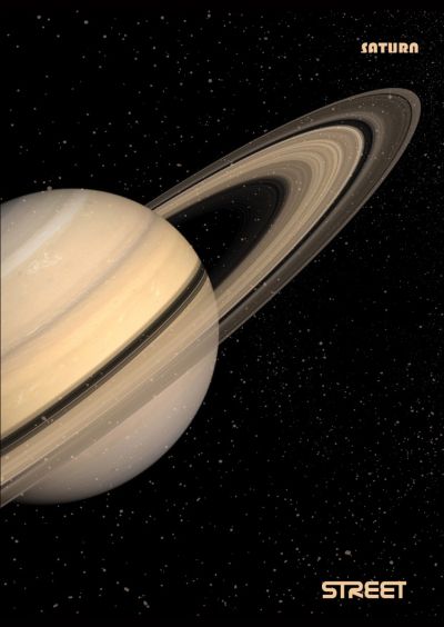 Тетрадка Street, А4, квадратчета, 54л, PLANET