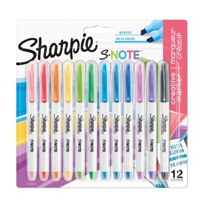 Комплект маркери Sharpie S-Note, 12 цвята, блистер