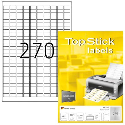 Етикети TopStick 8790, 17.8х10mm, 100л. (27000бр)