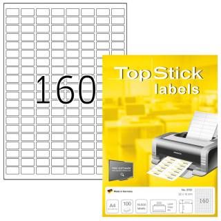 Етикети TopStick 8791, 22х12mm, 100л. (16000бр)