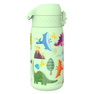 Термо бутилка за вода Ion8 Print, метална, 320ml, ДИНОЗАВРИ2