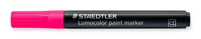 Маркер Staedtler Lumocolor Paint 349, акрилен, НЕОНРОЗОВ