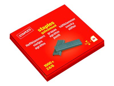 Телчета Staples 24/6, опаковка 1000