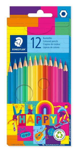 Цветни моливи Staedtler Happy 146, 12 цвята