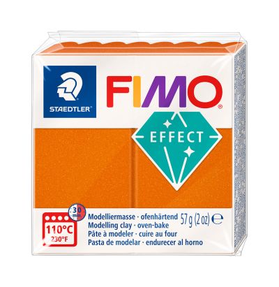 Полимерна глина Staedtler Fimo Effect,57g, металическо оранжево 41