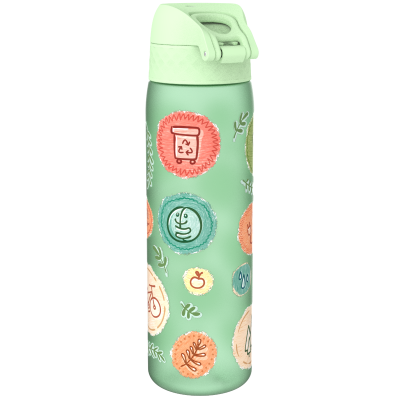 Бутилка за вода Ion8 Print, рециклирана пластмаса, 500ml, Eco