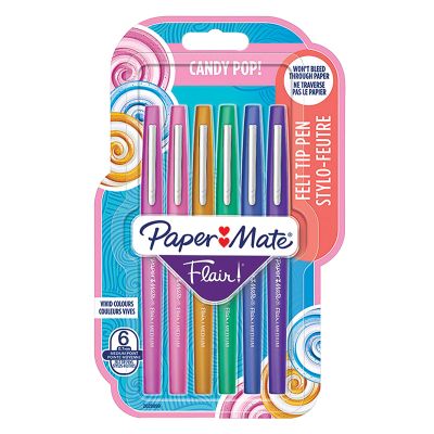 Флумастри Papermate Flair 6 цвята, candy pop