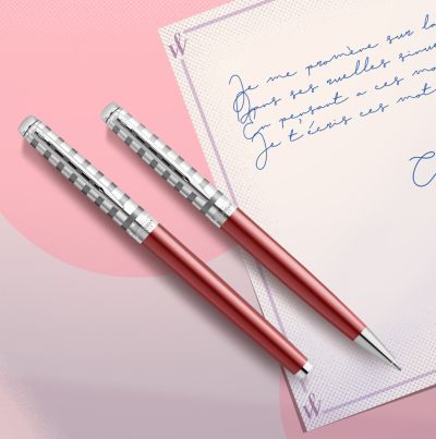 Химикалка Waterman Hemisphere DeLuxe Marine Red, райе