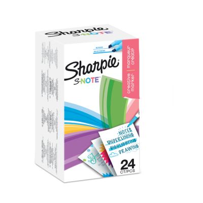 Комплект маркери Sharpie S-Note, 20+4 цвята
