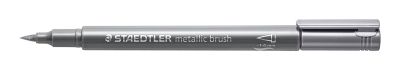 Маркер Staedtler Metallic brush, 1-6 mm, сребрист
