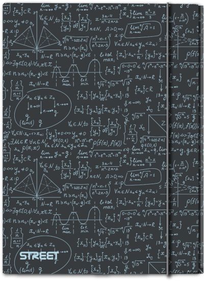 Папка с ластик Street Math A4, 1 cm