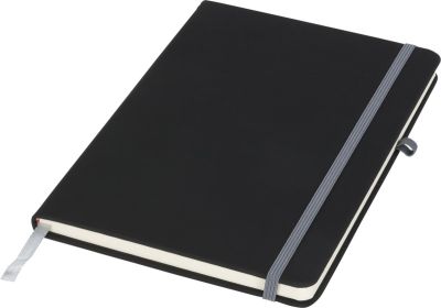 Бележник Noir medium, А5, 96 листа, черен/сив