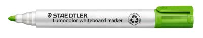 Маркер Staedtler Lumocolor 351 за бяла дъска, объл връх, светлозелен
