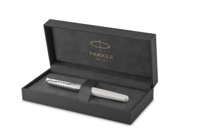 Писалка Parker Royal Sonnet Premium, бял/металм