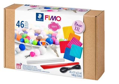 Комплект глина Staedtler Fimo Soft Basic XXL, 40 части