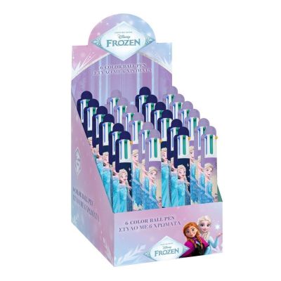 Химикалка Frozen, шестцветна