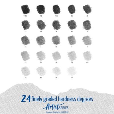 Комплект моливи Staedtler Mars Lumograph, 24 броя