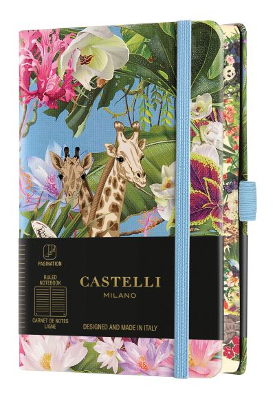 Бележник Castelli Eden, 9x14cm, линиран, giraffe