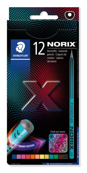Цветни моливи Staedtler Norix 186, 12 цвята