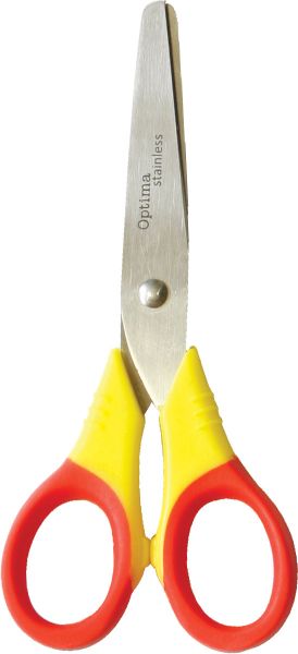 Дисплей детски ножици Optima, 13.5cm, 24 броя