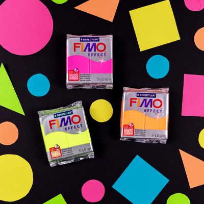 Полимерна глина Staedtler Fimo Effect,57g, блестящо розов 212
