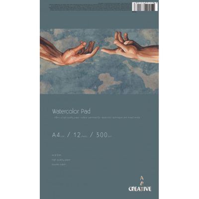Скицник Watercolor Pad А4, 300 g, 12 листа