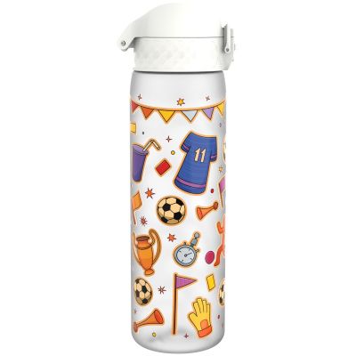 Бутилка за вода Ion8 Print, рециклирана пластмаса, 500ml,Football