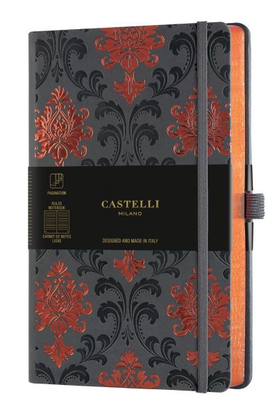 Бележник Castelli C&G, 9x14cm, лин, Baroque Copper
