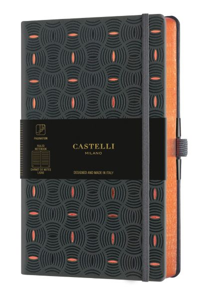 Бележник Castelli C&G, 9x14cm, лин, Rice Gr Copper