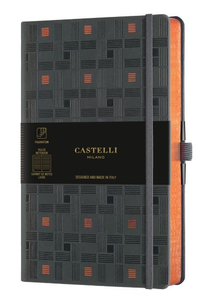 Бележник Castelli C&G, 9x14cm, лин, Weaving Copper